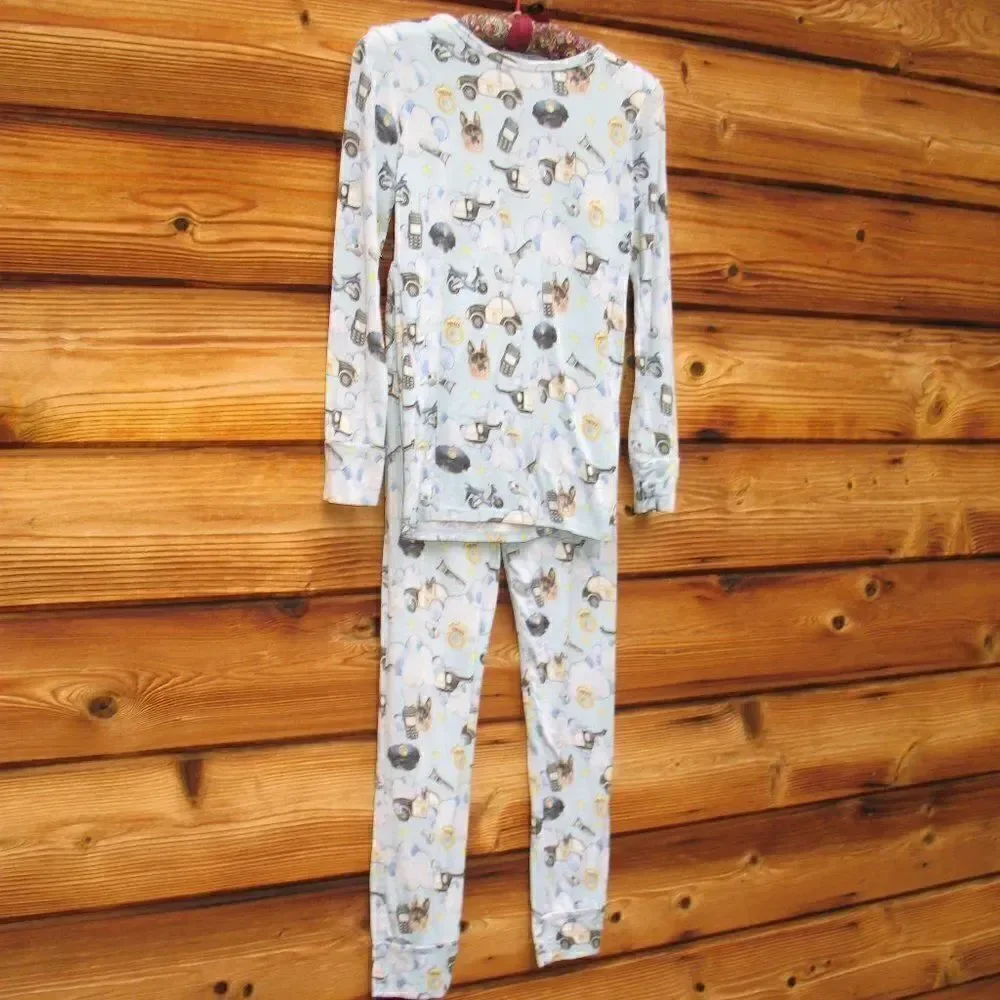 Posh Peanut Hero Law Enforcement K9 Dog Pajamas Two Piece 12